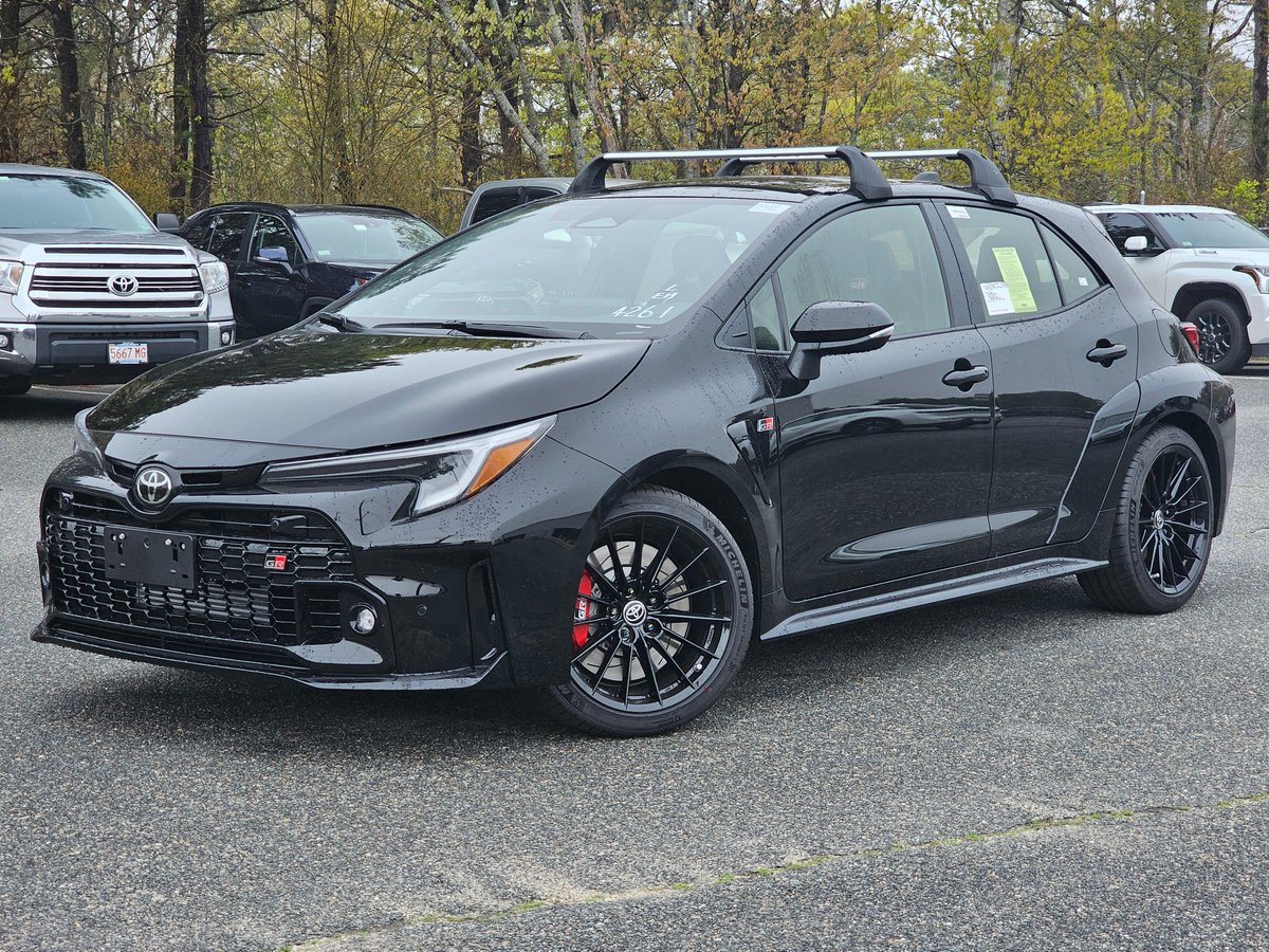 Available Now |  2024 Toyota GR Corolla AWD

✔️ Equipped With Heated Seats & Heated Steering Wheel
✔️ JBL Stereo System
✔️ Wireless Car Charger
✔️ Keyless Entry
✔️ 6-Speed Manual Transmission
✔️ Crossbars

#ToyotaPerformance #LetsGoPlaces #ShopToyota