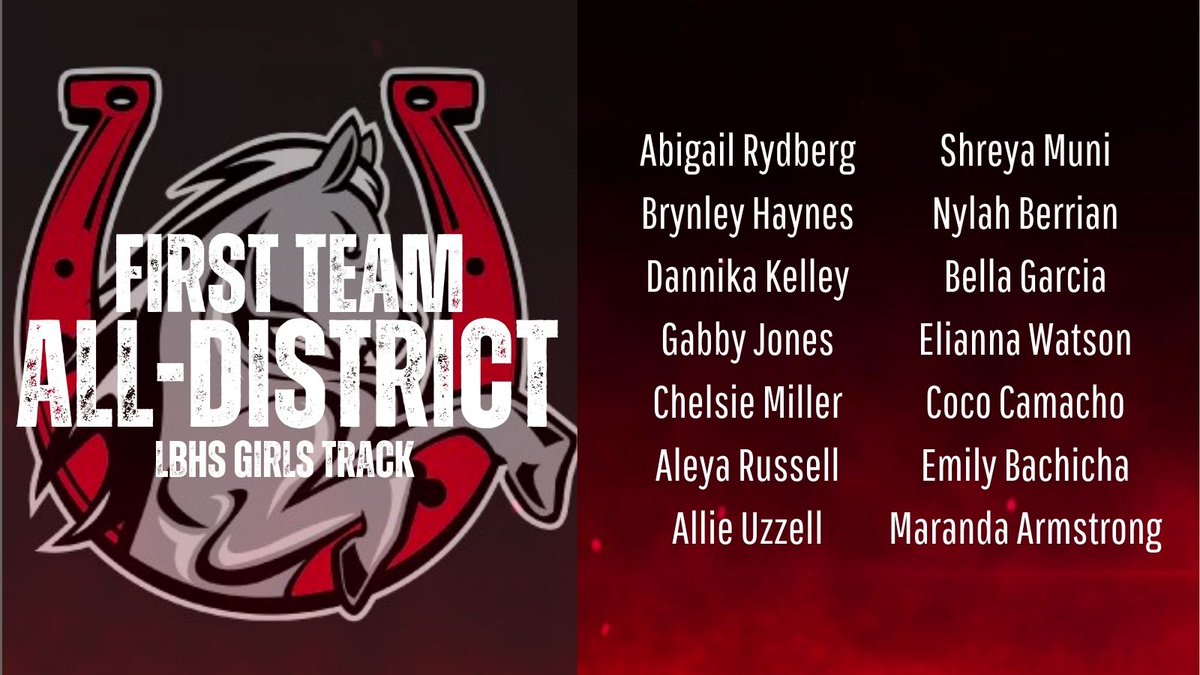LBHSGirlsTrack's tweet photo. 22 5A First-Team All District #BeSoGood https://t.co/WmSJVLFOZo