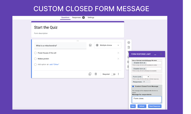 support29216's tweet photo. Keep your Google Forms in check with #FormLimiter! Limit responses, set active times, and automatically close submissions. Perfect for events and surveys! #GoogleForms #DataControl #EventPlanning #SurveySolutions 🔗 https://t.co/HOwXF7G6dA https://t.co/bdDJ76yeWJ