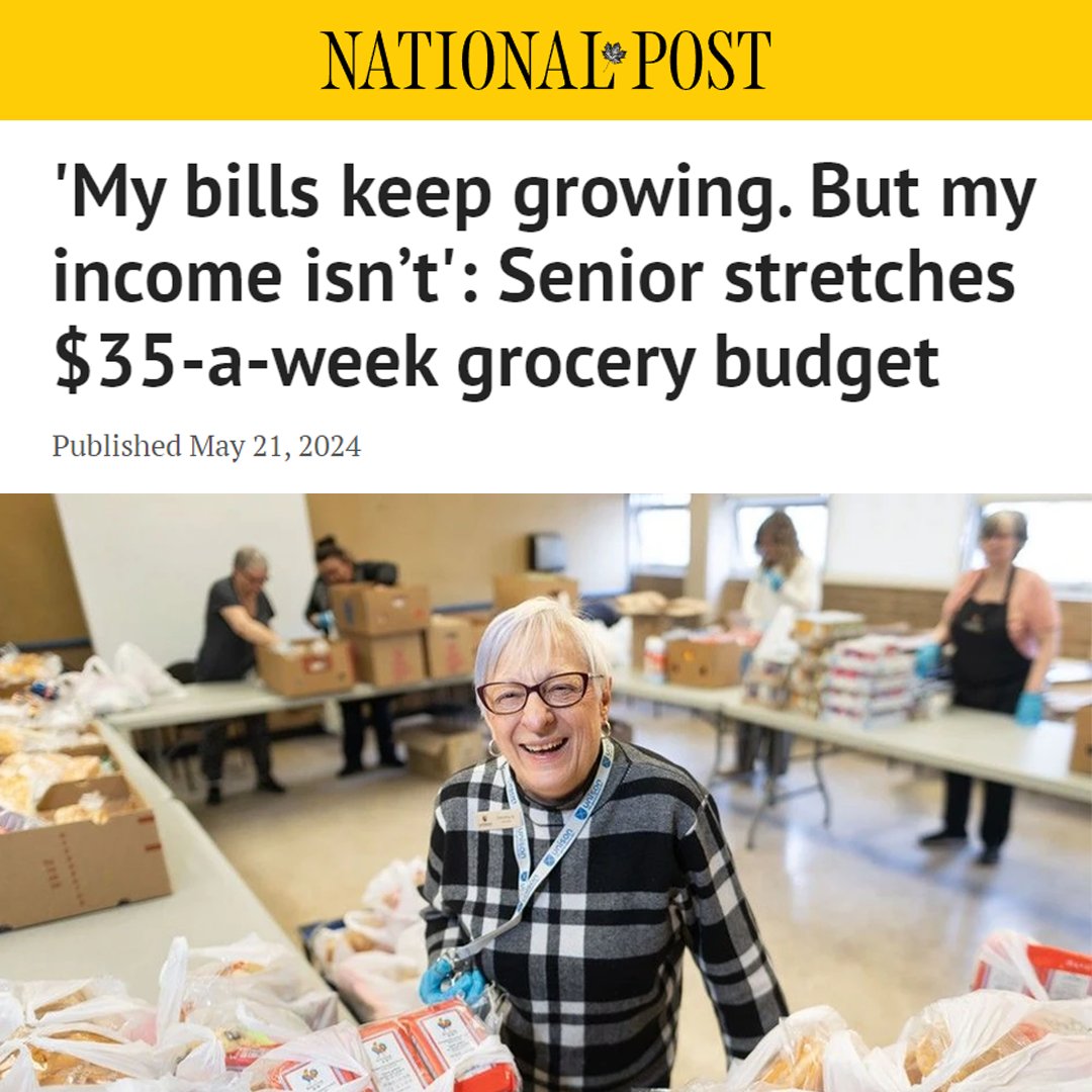 After 9 years of Justin Trudeau's inflationary deficits, seniors who worked hard and saved for retirement are forced to cut back on food and medication just to pay the bills. Cap the spending. Lower inflation & interest rates. And bring home lower prices.