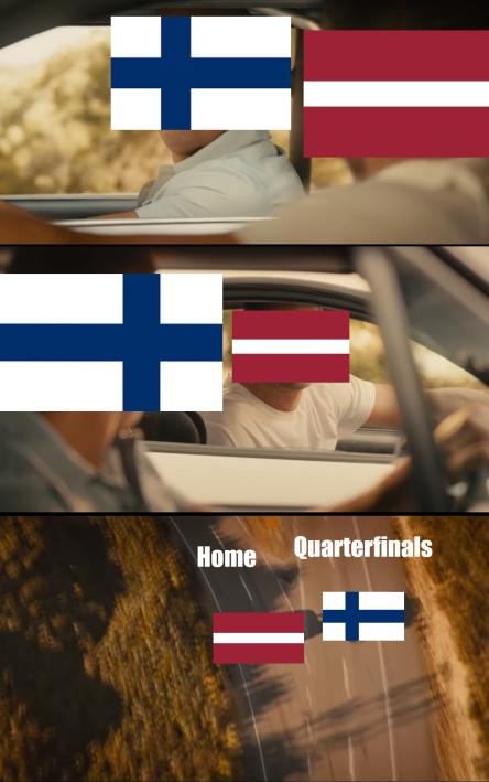 UpiPu_lv's tweet photo. #Latvia #Finland #IIHFWorld #Quarterfinals #meme #IceHockey #hokejs #HockeyTwitter https://t.co/MfVSlo3ySo