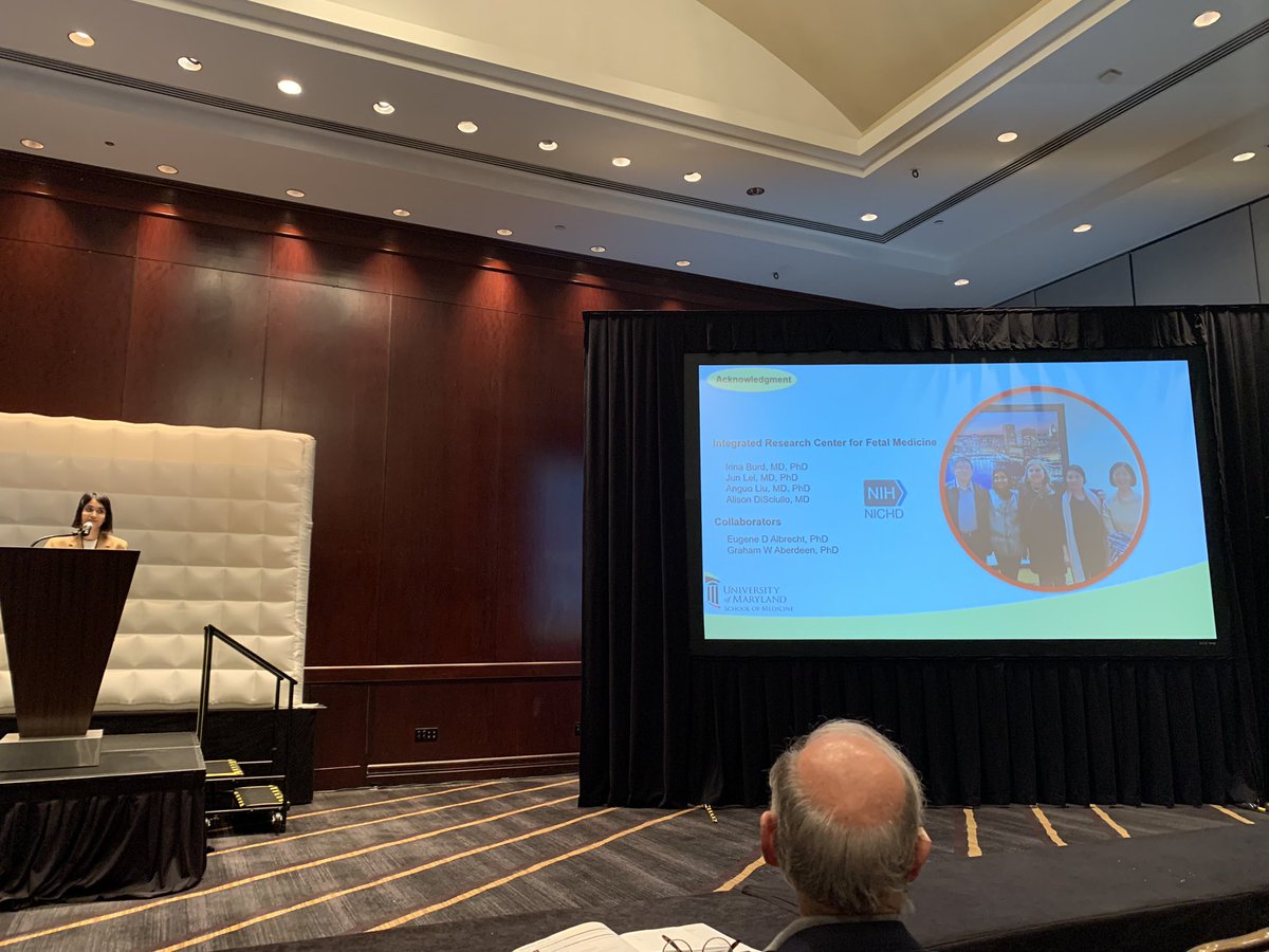 Amazing talk in the sex differences session by Sahar Khoshravesh <a href="/IrinaBurd/">Irina Burd, MD, PhD</a> lab about impact of estrogen on placental structure and immune cell populations in non-human primates