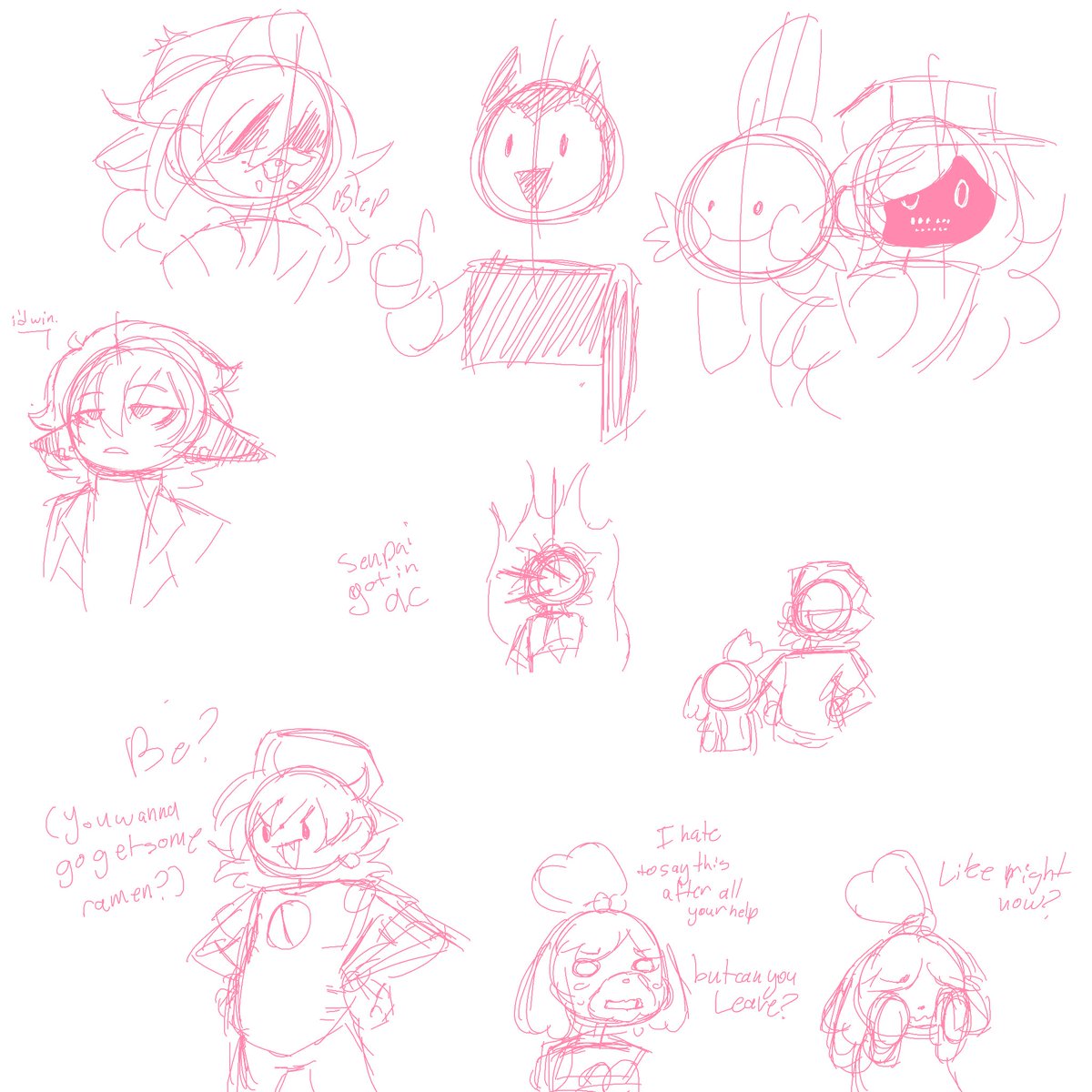 smilelessthan3's tweet photo. Some more late night discord call doodle sheets 
Ft. Pokémon Creepypastas! 
Cause
I’m nostalgic and the mod is a banger lol 
Ft. @Scomy_ @BlowzLag @Cactusfucker12 and the secret special guest who just
Doesn’t have twitter

Good on her https://t.co/BSAh2g172p