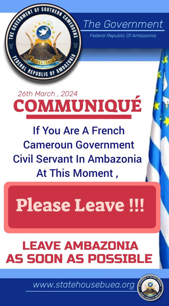 AmbazoniaEthic1's tweet photo. The #1 resn #Lrc gv d #IC not to intervene , #ReturnToNormalcy, hs been proven wrong. 2024- 20th May civil disobedience said it all. Will the #UN, #EU, #AU still be passive? #EndWarinAmbazonia @USEmbYaounde @FRauCameroun @AfricaMediaHub @SenateForeign @POTUS @StateDeptSpox @USUN https://t.co/Ylu5B3WIWa
