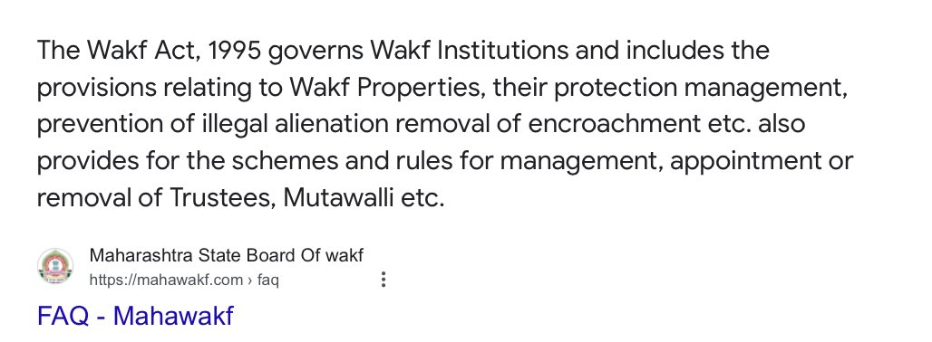 Running after this same Waqf board : Maharashtra , for eviction , removal of encroachers on Alamgiri Masjid , Kondhwa, Pune , & management of Salehat e Faizul  Aam waqf SINCE YEARS . Do they themselves not explain these as their duty ? How protection then ? ⁦@DrWajahatINC⁩