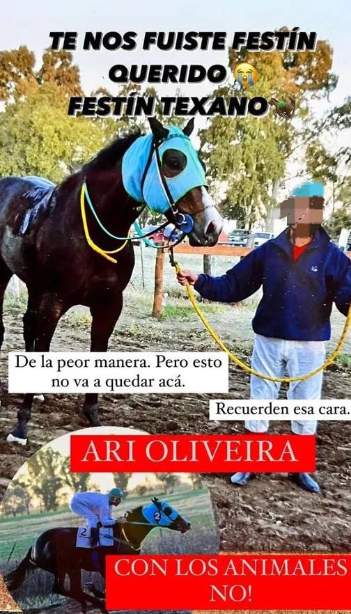 mauroszeta's tweet photo. 🚨 DENUNCIAN A UN JOCKEY POR ENVENENAR A UN PURA SANGRE
- Pasó en La Pampa
- Los denunciantes presentaron un vídeo clave.
- Imágenes sensibles aportadas por la familia que denunció al jockey: https://t.co/xV74PCGpLU https://t.co/L5wy5aS6EZ