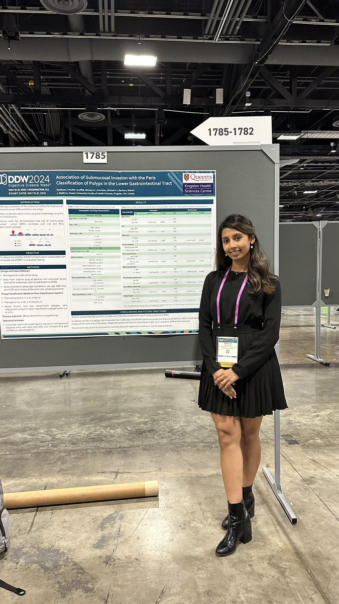 Priscilla Matthews (@priscilla_mat) on Twitter photo Thrilled to have presented our project on the association between Paris classification and submucosal invasion of colorectal lesions at <a href="/DDWMeeting/">Digestive Disease Week</a> #ddw2024 <a href="/MKParvizian/">Michael K. Parvizian</a> <a href="/RobertBechara/">Robert Bechara</a> <a href="/QueensuDOM/">Queen's U Department of Medicine</a> Thrilled to have presented our project on the association between Paris classification and submucosal invasion of colorectal lesions at <a href="/DDWMeeting/">Digestive Disease Week</a> #ddw2024 <a href="/MKParvizian/">Michael K. Parvizian</a> <a href="/RobertBechara/">Robert Bechara</a> <a href="/QueensuDOM/">Queen's U Department of Medicine</a>