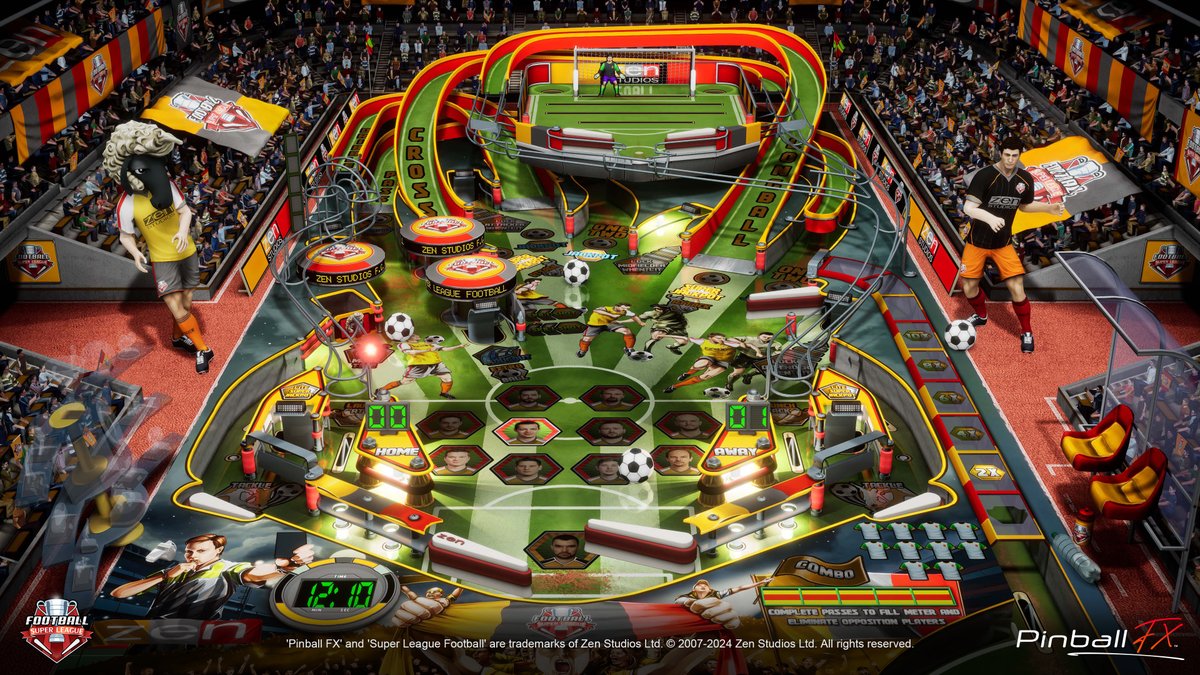 The team on the playfield is literally the team who worked on the table! Our devs lend their likeness to your players in Super League Football!

Download it now for free on PlayStation, Xbox, Steam, Epic Games and Nintendo Switch!  

#pinball #pinballfx #football #soccer