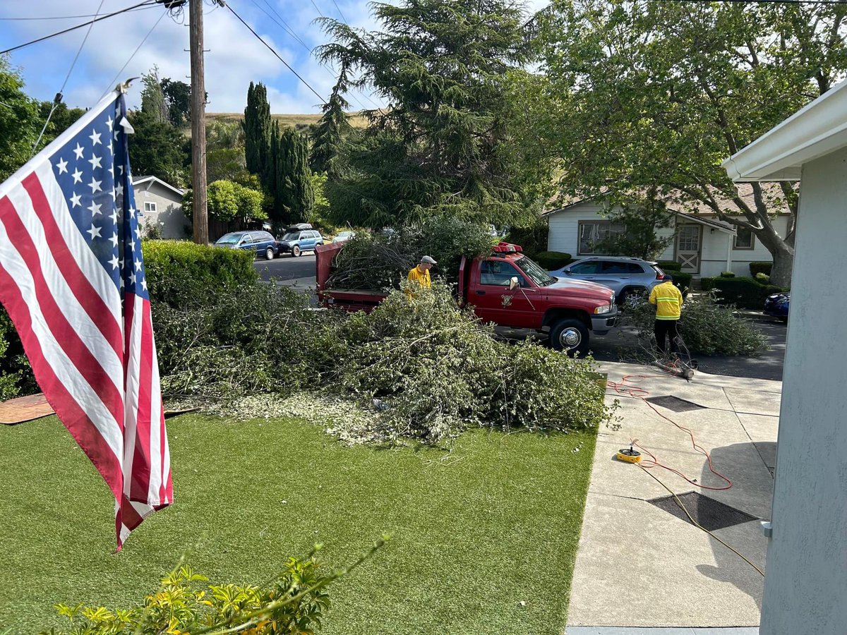 calfireSCU's tweet image. Firefighters from #CALFIRESCU &amp;amp; @AlamedaCoFire have been working together to provide chipper services to residents in high fire severity zones.
We are thrilled to collaborate with #ACFD to make a more fire resilient community.
Info: readyforwildfire.org
#WildFirePreparedness