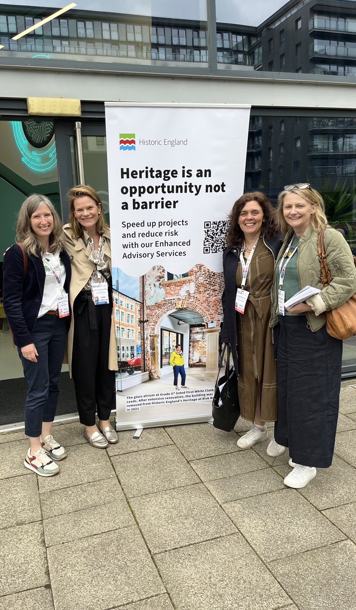 Heritage is an opportunity not a barrier! ⁦@UKREiiF⁩ with fab ⁦@HistoricEngland⁩ colleagues ⁦@LouiseCastleTop⁩ ⁦@catherine_dewar⁩ and Marie Smallwood