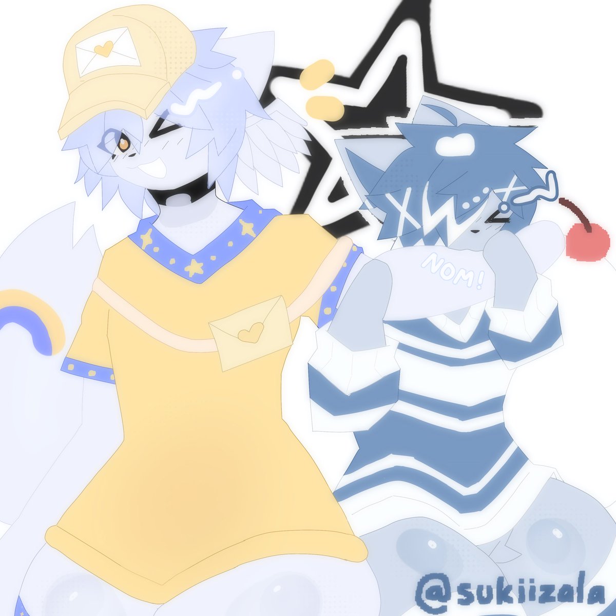 sukiizala's tweet photo. ROAD TO 400 RAFFLE!!

once i get to 400 the raffle will end, but if i dont, the raffle will end on june 4th. there will only be one winner, who will win  a half body drawing!

how to enter:
like and rt this post
comment your ref sheet! (sfw only)

examples below!
good luck!!

☆ https://t.co/gtEp3jPr3q