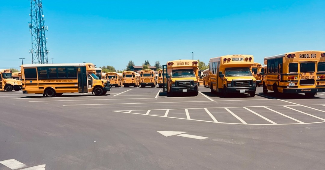 Supt Allen, Board 2nd VP Rhodes and SCUSD Business Services visited our Transportation Yard to talk with staff and thank them for all they do. Our transportation team plays a crucial role ensuring students get to school safely and on time thanks to their hard work and dedication!