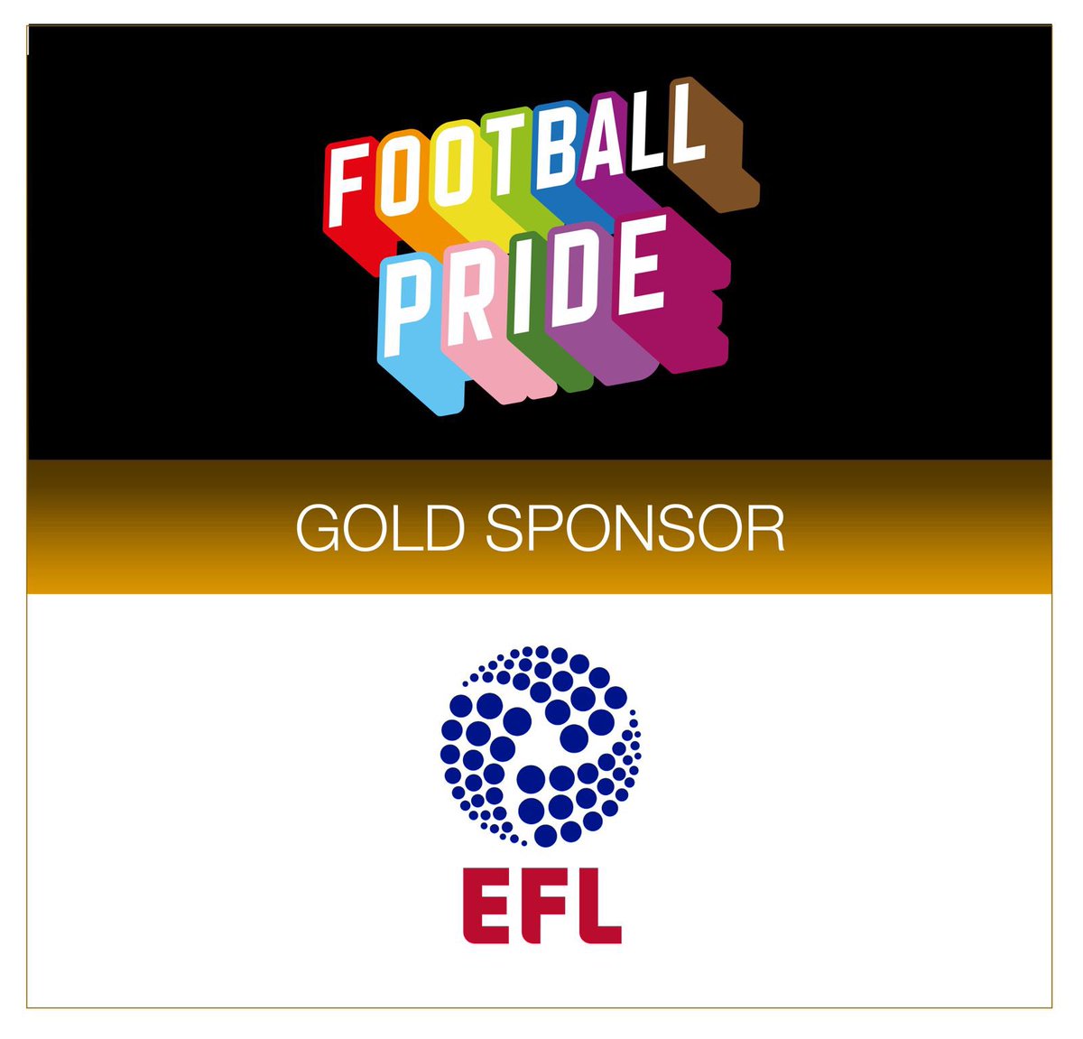 We’re excited to announce that @EFL will be joining us as a GOLD SPONSOR of @FootballPrideUK this year 🙏 JOIN US on Friday 28 June as we’re hosted by @CFCFoundation at Stamford Bridge for a day of LGBTQ+ football joy! Early bird tickets only £15 >>> eventbrite.co.uk/e/football-pri…