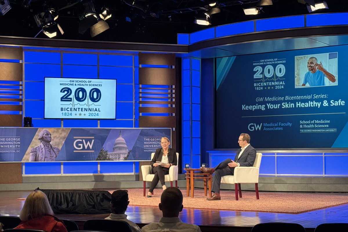 ICYMI: Adam Friedman, MD, professor and chair of the department of GW Dermatology discussed myths vs. facts and how to keep your skin healthy and safe for years to come with host Barbara Bass, MD, FACS, dean of @GWSMHS. View the full event stream: bit.ly/3wMTPsr