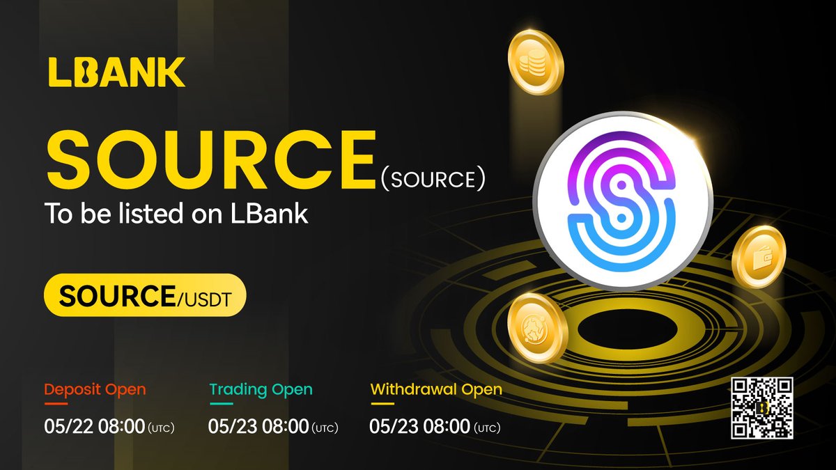 mark_alvin2's tweet image. Mark your calendars! $SOURCE is coming to @LBank_Exchange!  

This project is revolutionizing #web3‌‌ by building secure &amp;amp; sustainable enterprise applications on a global network.  

Details: tinyurl.com/4wbdbv7b

#SOURCEProtocol  #LBankAngel
#LBank