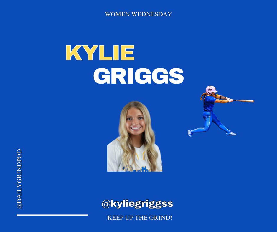 Happy #WomenWednesday!💜

We're featuring women and their daily grinds💪🏅

@kyliegriggss is a Junior softball player at the
University of Pittsburgh making 31 starts. Kylie stole a career high 9 bases on 10 attempts in her 2023 season!🥎

Keep up the grind Kylie! #GoPanthers💙💛