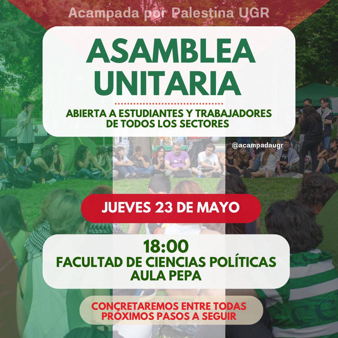 Acampada por Palestina UGR tweet media
