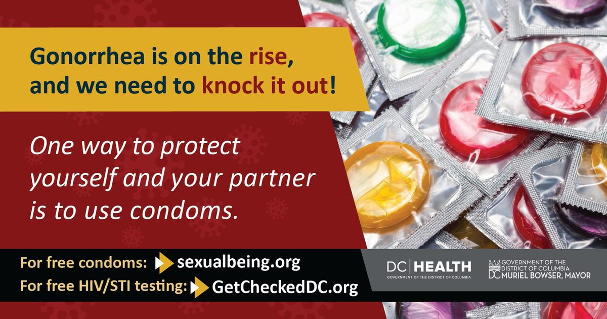 Rates of sexually transmitted infections (STIs) continue to rise. Between June and October of 2023, there was a 25% increase of new gonorrhea cases in DC as compared to 2022. There are many ways to get medical care. Visit: GetCheckedDC.org