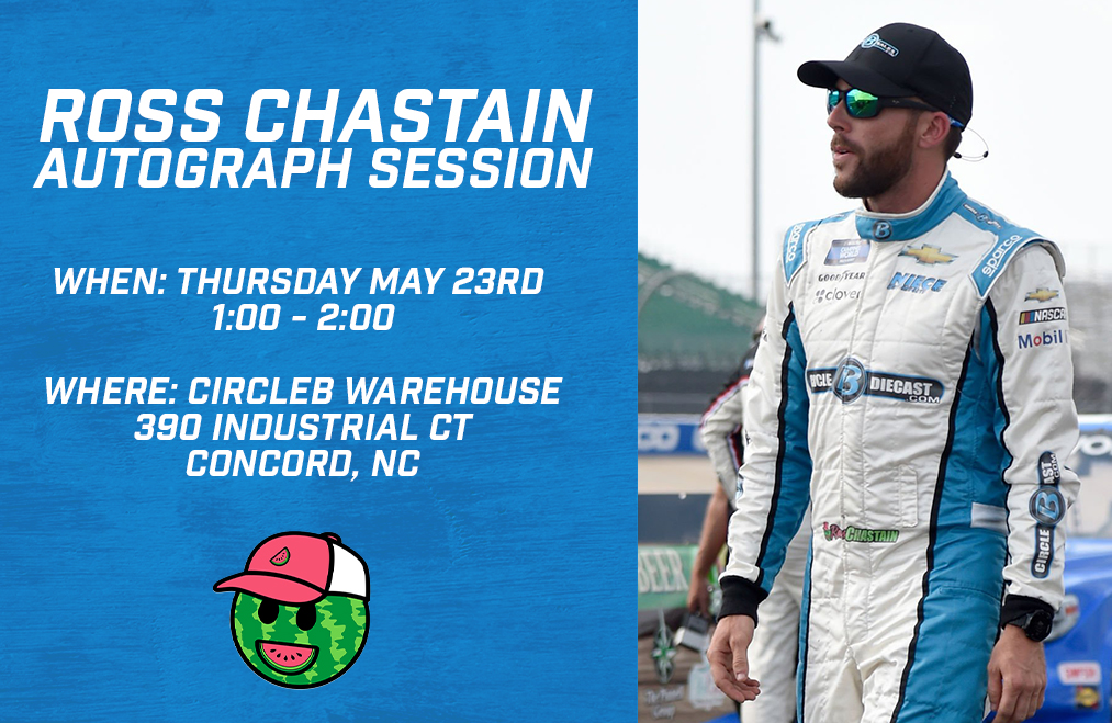 I'll be signing autographs at the @diecast_b warehouse in Concord on Thursday! Don't forget your diecasts. 🖊️