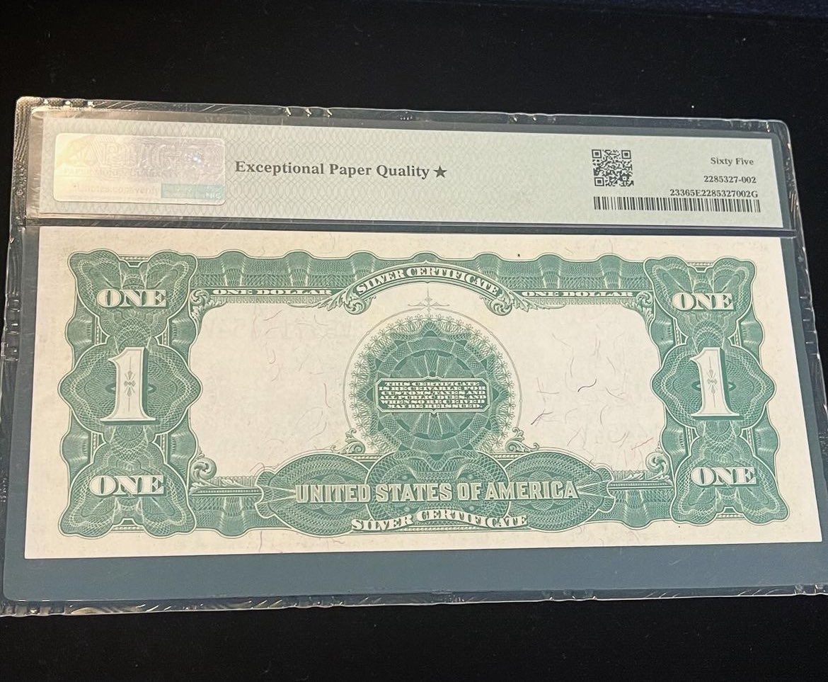 DanWilliamz190's tweet image. $1 1899 silver certificate 

facebook.com/groups/7079952…

#errornote #federalreservenote #pmgnotes #errorcurrency #rare #currency #PMG #PCGSBanknote #silvercertificate #goldcertificate #legaltender #banknotes #numismatics #bullion #oldcurrency #papermoney #scarce #bill #blackeagle