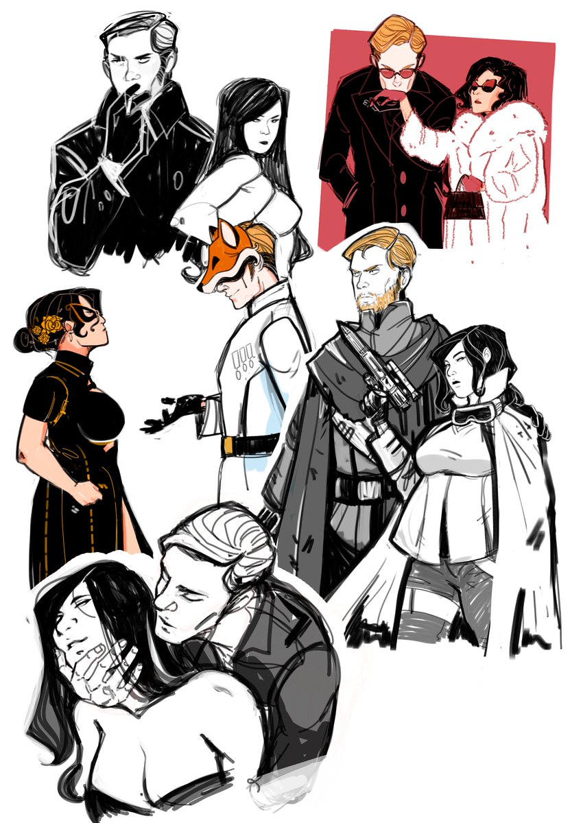 lilithsaur's tweet image. stuff i do while waiting for feedback #gingerrose #pregnancy #lilithart