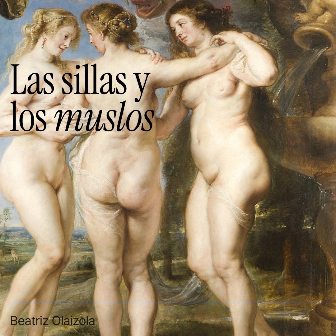 sustrato (@sustrato_ed) on Twitter photo Empieza <a href="/beaolaizola/">Beatriz Olaizola</a> , y lo hace con esto tan valiente y tan veraz:
"Mi vida se divide en dos etapas: cuando mis muslos no caben en las sillas de metal de los bares y cuando hasta les sobra espacio."
sustrato.io/textos/las-sil… Empieza <a href="/beaolaizola/">Beatriz Olaizola</a> , y lo hace con esto tan valiente y tan veraz:
"Mi vida se divide en dos etapas: cuando mis muslos no caben en las sillas de metal de los bares y cuando hasta les sobra espacio."
sustrato.io/textos/las-sil…