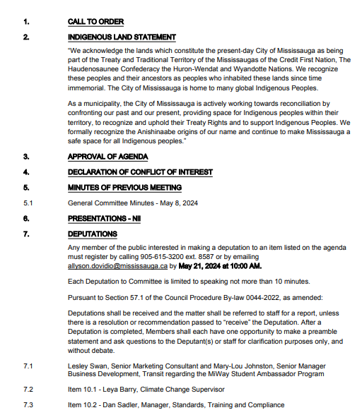 citymississauga's tweet photo. Tune into General Committee tomorrow at 9:30 a.m.
 
Review the agenda: https://t.co/q9OaiFCnI4 https://t.co/SghK54evS4
