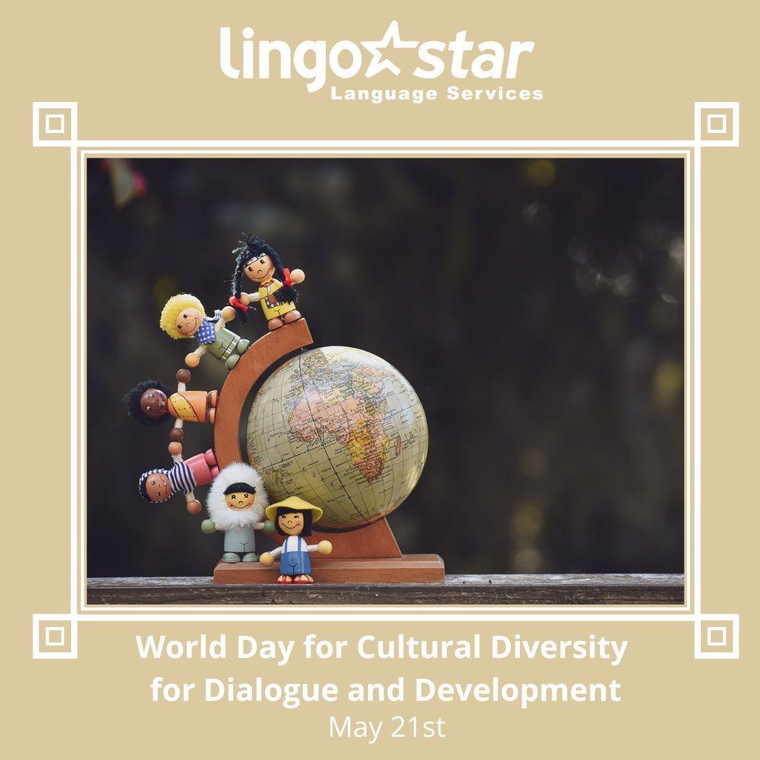 BC_Translation's tweet image. World Day for Cultural Diversity for Dialogue and Development!🗺️On this observance day, we must embrace cultural differences and be open to resolving any conflict through intercultural dialogue and mutual understanding👩🏼‍🤝‍👨🏾🗣️.
#CulturalDiversity #RespectDifferences #LingoStar