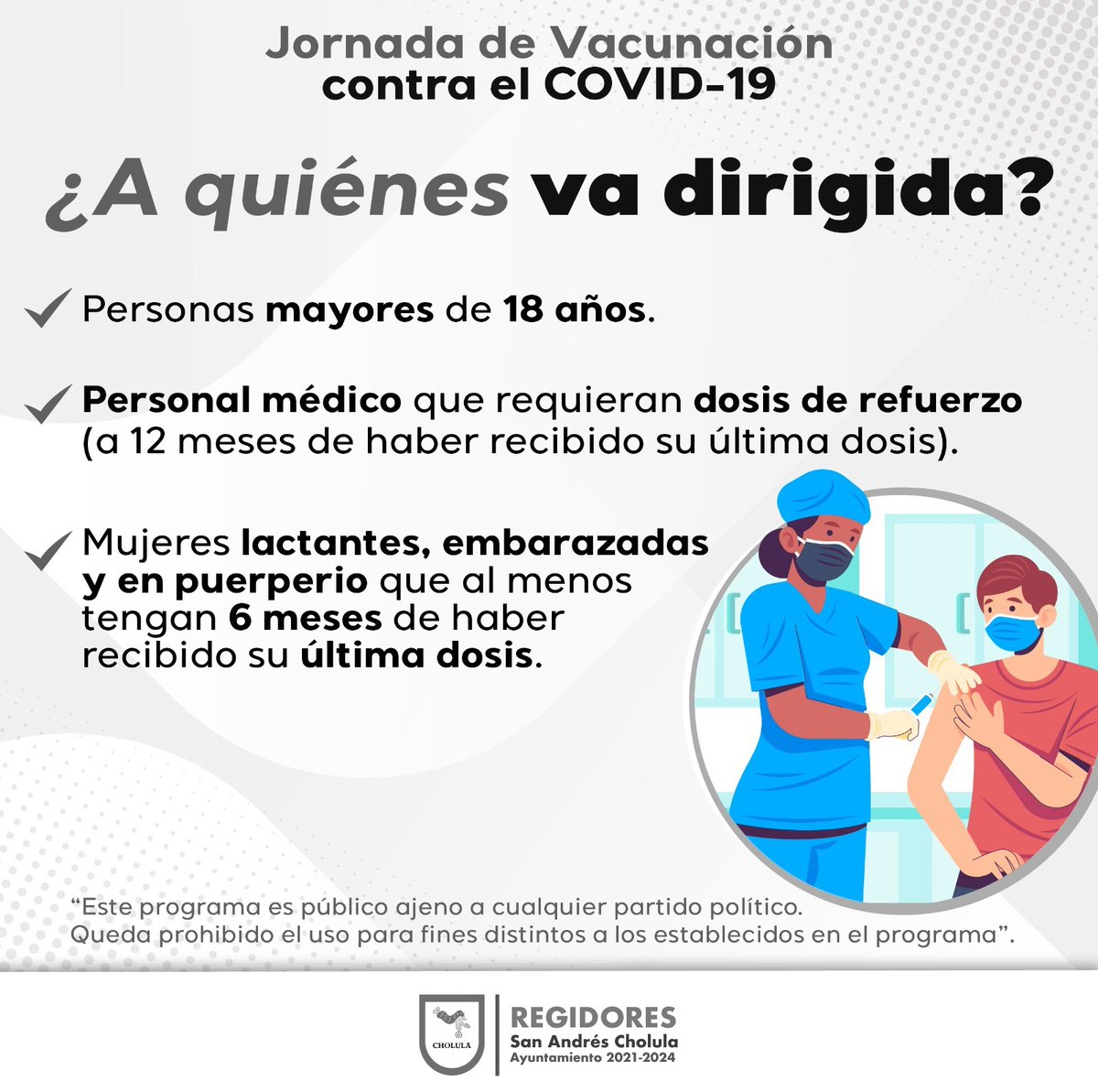 El CESSA de Tlaxcalancingo 🏥 es el punto de vacunación permanente contra Covid-19 💉 en #SanAndrésCholula, revisa documentación necesaria y quién puede aplicarse el biológico.