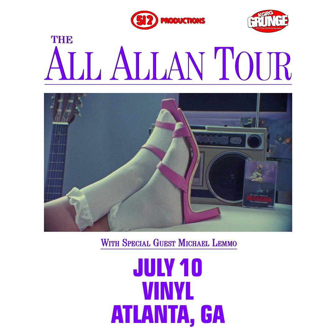 Grab your tickets to The All Allan Tour with @allanrayman at Vinyl on July 10 👠 

🎟️: bit.ly/3WobUaC

#livemusicatl #livemusic #vinylatl #theloftatl #centerstageatl #atlantaga #atlantalivemusic