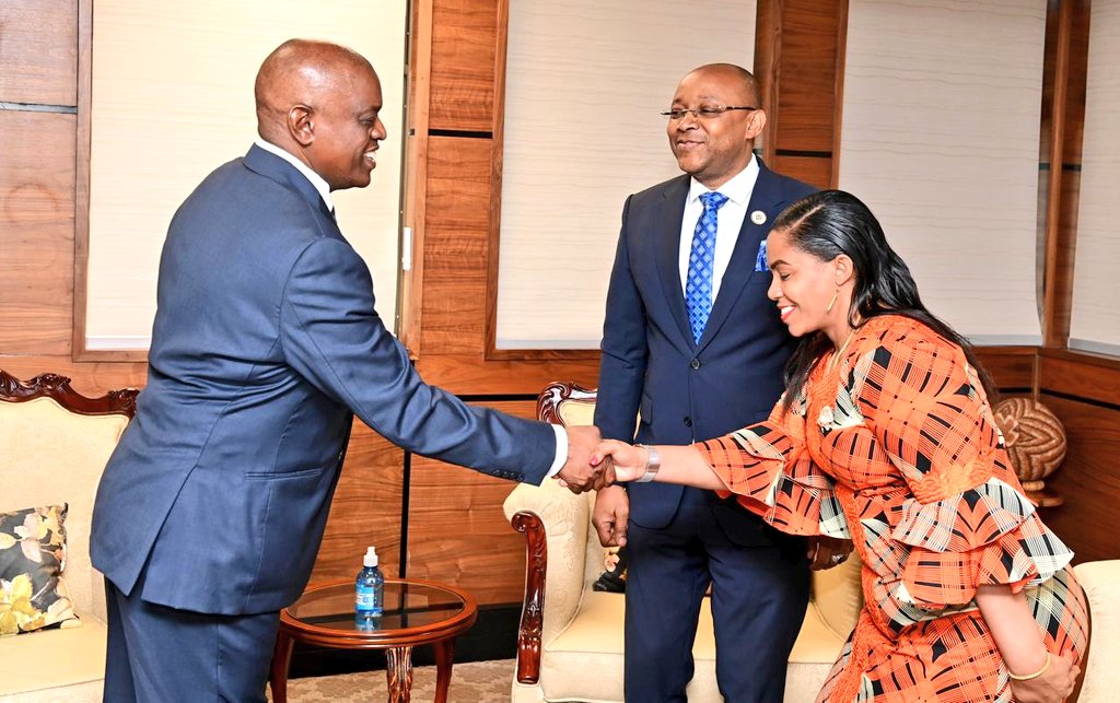 It was a great honour  to present to His Excellency Dr. MOKGWEETSI E.K. MASISI, President of the Republic of Botswana, my Letters of Credence and Recall Letters of my Predecessor earlier on today. My profound thanks to Her Excellency Dr. SAMIA SULUHU HASSAN, President of the
