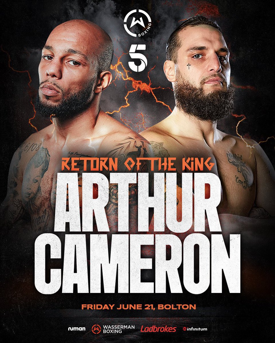 ANNOUNCED 🚨 Lyndon Arthur returns to action on June 21st when he faces former Commonwealth Middleweight champ Liam Cameron in Bolton 🥊 Who wins? #ArthurCameron | #BoxingNews | #FightUpdates