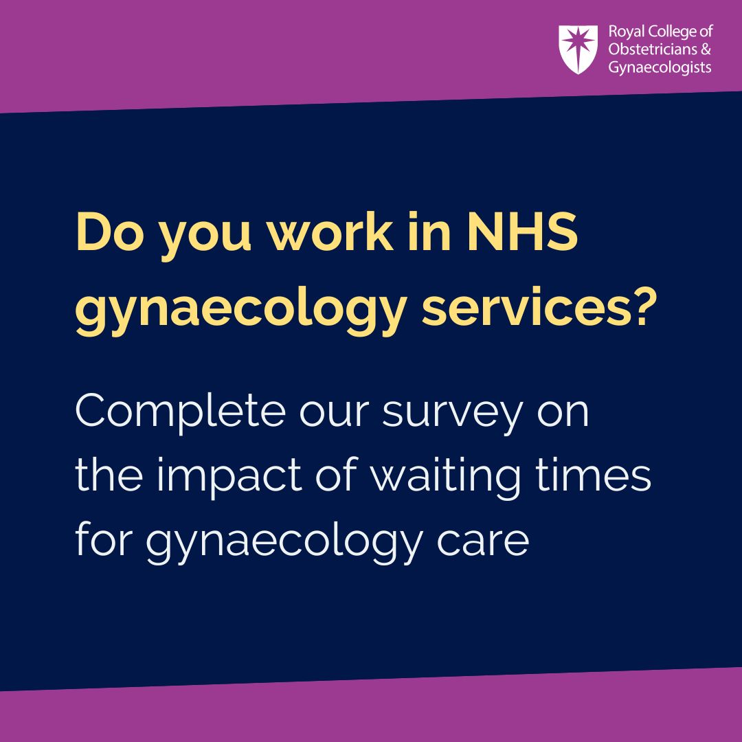As part of our project to illustrate the impact of waiting lists for gynaecology care, we want to hear from a range of healthcare professionals working in gynaecology services across the UK.

Have your say now: brnw.ch/21wJZWR