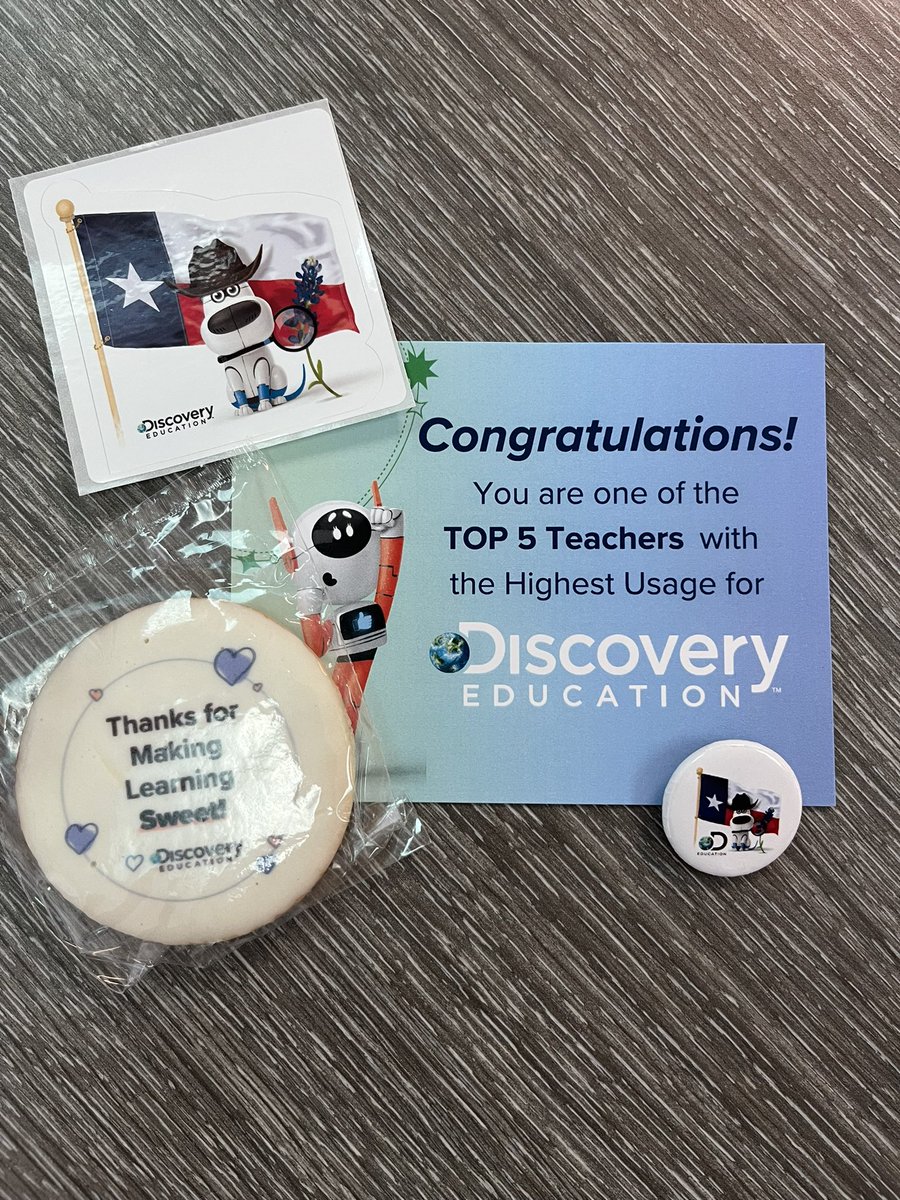 Wow! Wasn’t expecting this!! Thanks @DiscoveryEd and @janiestach for the recognition!! #DESisBEST @GCISD @DESDolphins