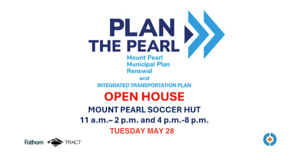 We're hosting an OPEN HOUSE to Plan The Pearl! If you're a current resident, part of a community group, or anyone else who wants to help shape the future of Mount Pearl, we want to hear from you. heymountpearl.ca #PlanThePearl