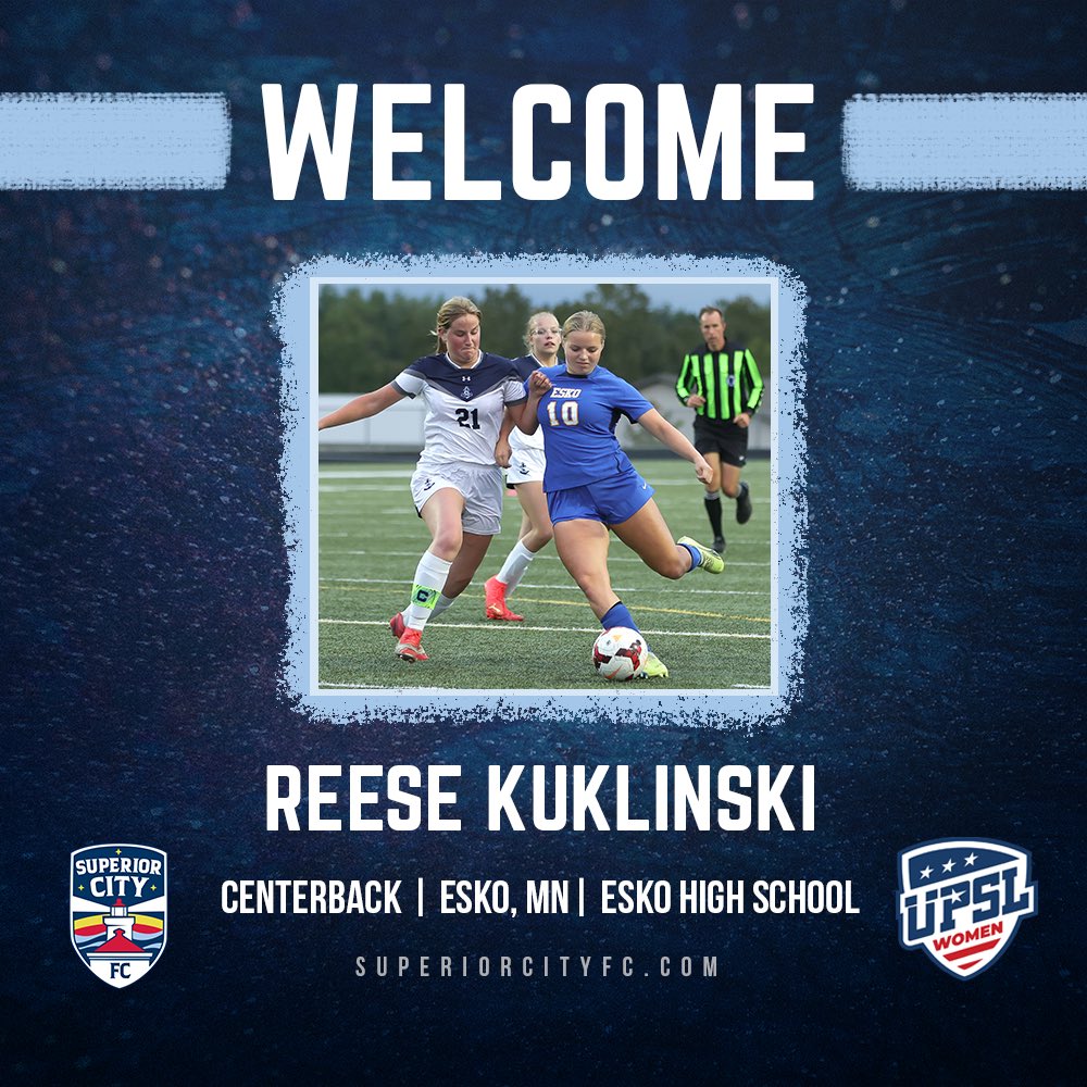 Let Reese Kuk 🔥

Reese is back in Superior, alongside Esko teammate Gwen Lilly, for her second season with the Beacons.

Welcome back, Reese! 👩‍🍳

#BuiltSuperior #UpTheBeacons #UPSLsoccer