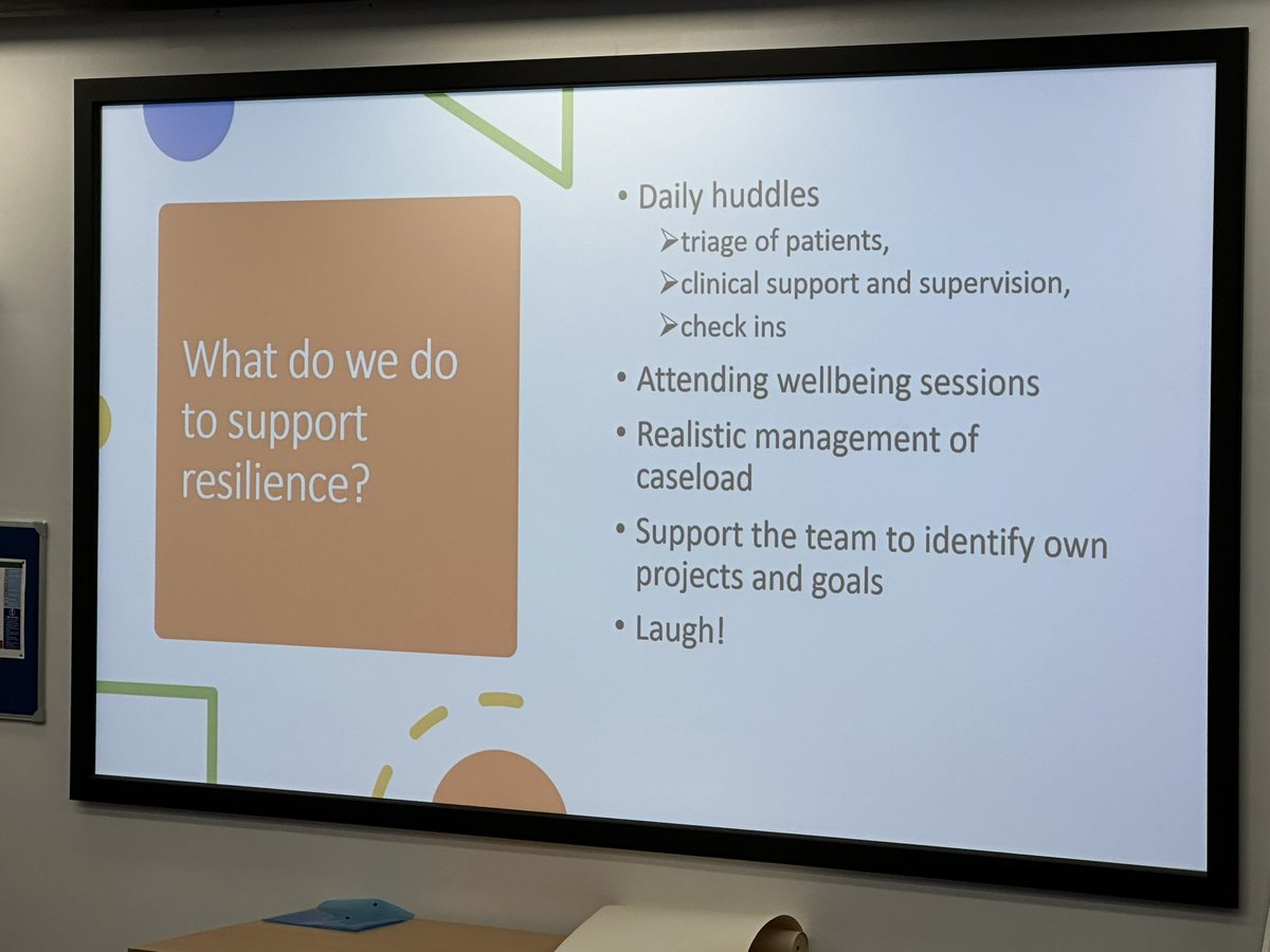 The fab @cornwall_ahps @emilycallan79 at #celebratingtherapies re valuing resilience work in their team
💖 that the team see such great value in prioritising wellbeing together that they went for a walk when the usual session wasn’t on. Resilience sits between us #AHPsDeliver