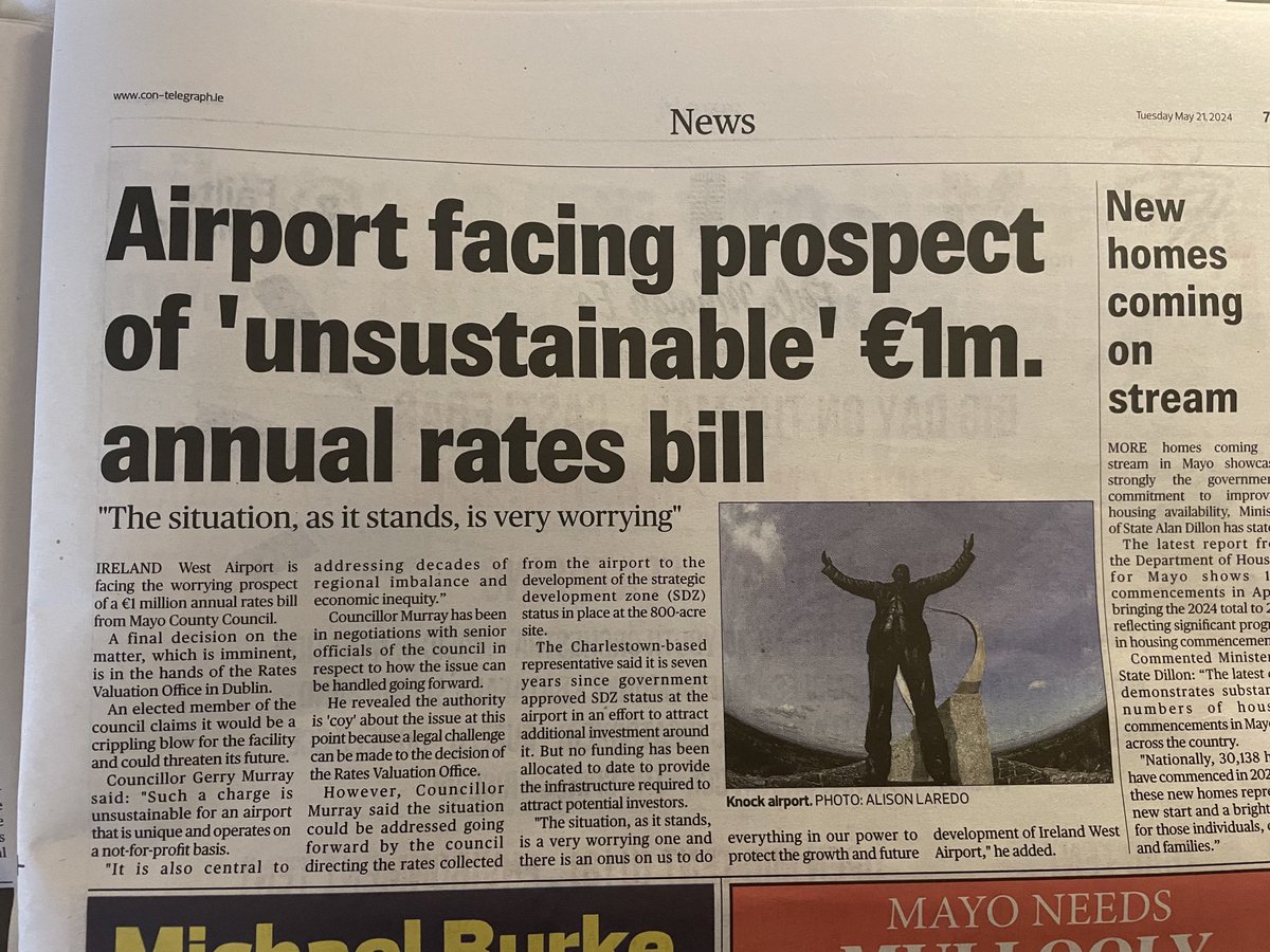 Knock Airport. ⁦<a href="/thecontel/">Connaught Telegraph</a>⁩