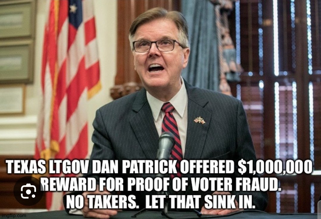 @Acyn 🤡 Texas Lt. Gov. Dan Patrick is NUTS‼️ At a Trump rally in 2019, Patrick said that liberals 'are not our opponents, they are our enemy.' He tried to increase access to hydroxychloroquine, an unproven drug to treat COVID, which Trump promoted. In 2020, Patrick referred to