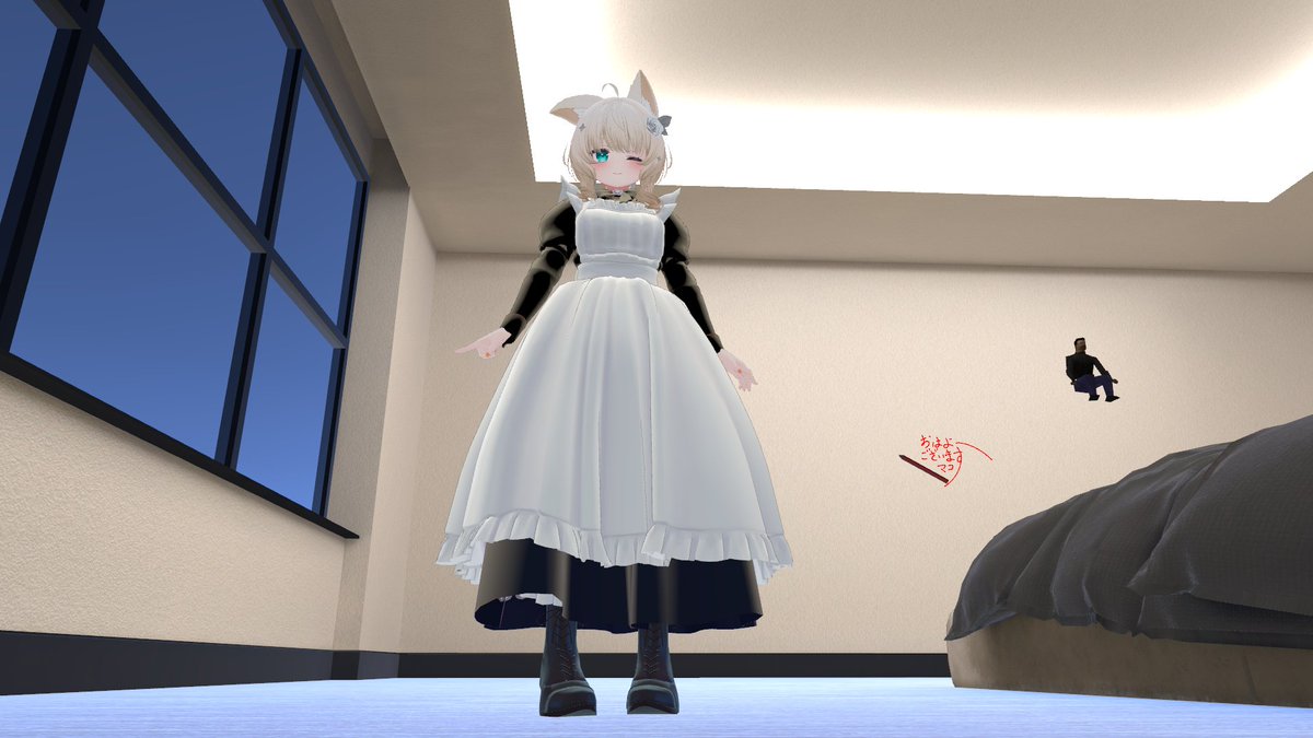 yoidonki_VRChat's tweet photo. UDC-ロングメイド服　こうなりました～ https://t.co/M1vj9914VJ
