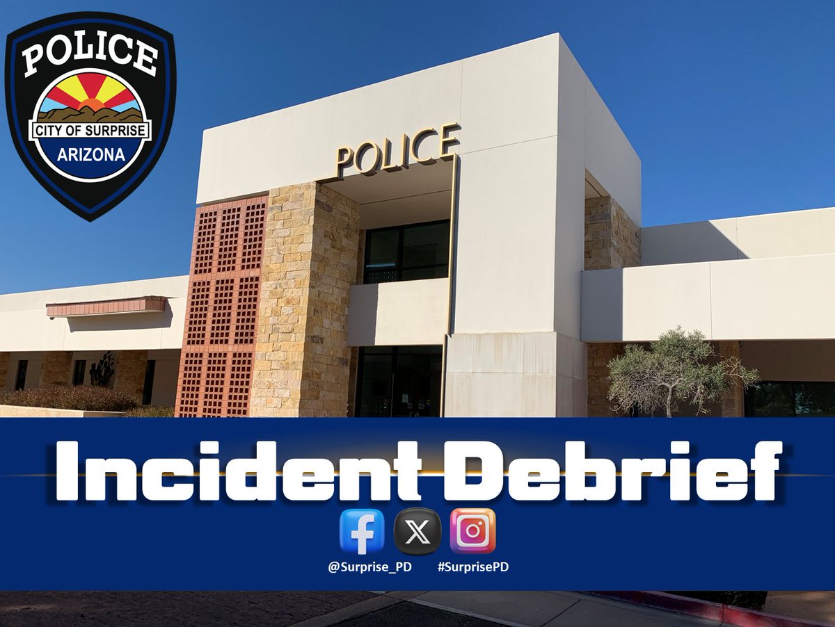 Surprise_PD's tweet image. On 05/20/2024, Surprise PD responded to the area of Bell and Litchfield roads for a welfare check on a father and two children.
Sadly, both children and their father were found deceased inside the residence. All three had gunshot wounds to the head in an apparent murder-suicide.