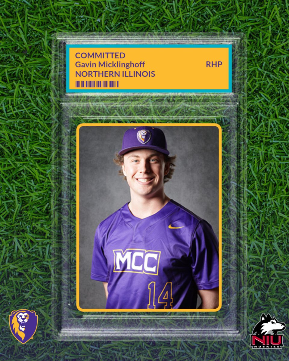 Congratulations on sophomore pitcher Gavin Micklinghoff on his commitment to play baseball this fall at Northern Illinois University!