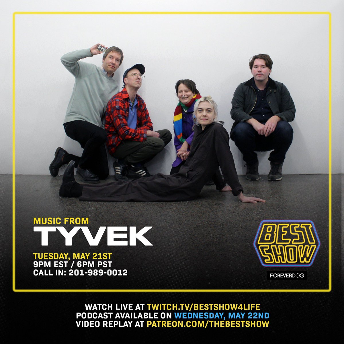 bestshow4life's tweet image. THIS WEEK ON THE BEST SHOW!
🎙Live Music #Tyvek !!!

LIVE ON TWITCH TUESDAY 9PM ET/6PM PT
➡️Twitch.tv/bestshow4life

PODCAST ON WEDNESDAY
➡️ Available Everywhere

VIDEO REPLAY ON PATREON
➡️Patreon.com/thebestshow