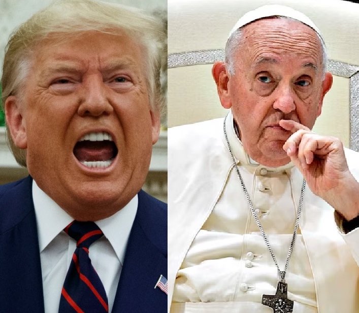 BREAKING: MAGA supporters melt down and hurl abuse at Pope Francis after he states that climate change is 'a road to death' that has reached a 'point of no return.' Trump has called it a 'Chinese hoax' but the pope is laying down cold hard facts... 'Unfortunately, we have