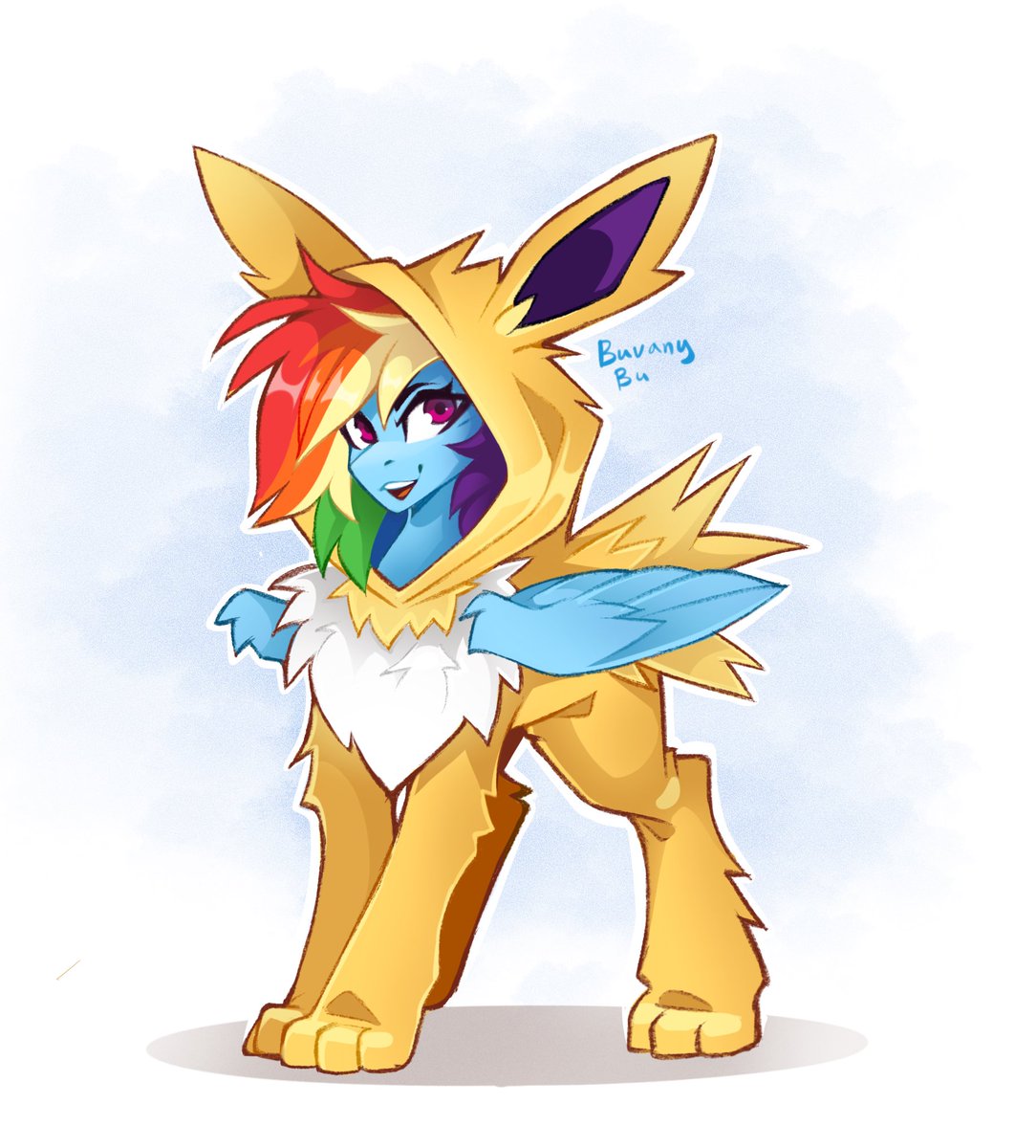 #mlp #pony #RainbowDash #pokemon #Jolteon
Jolteon I choose you!!!!