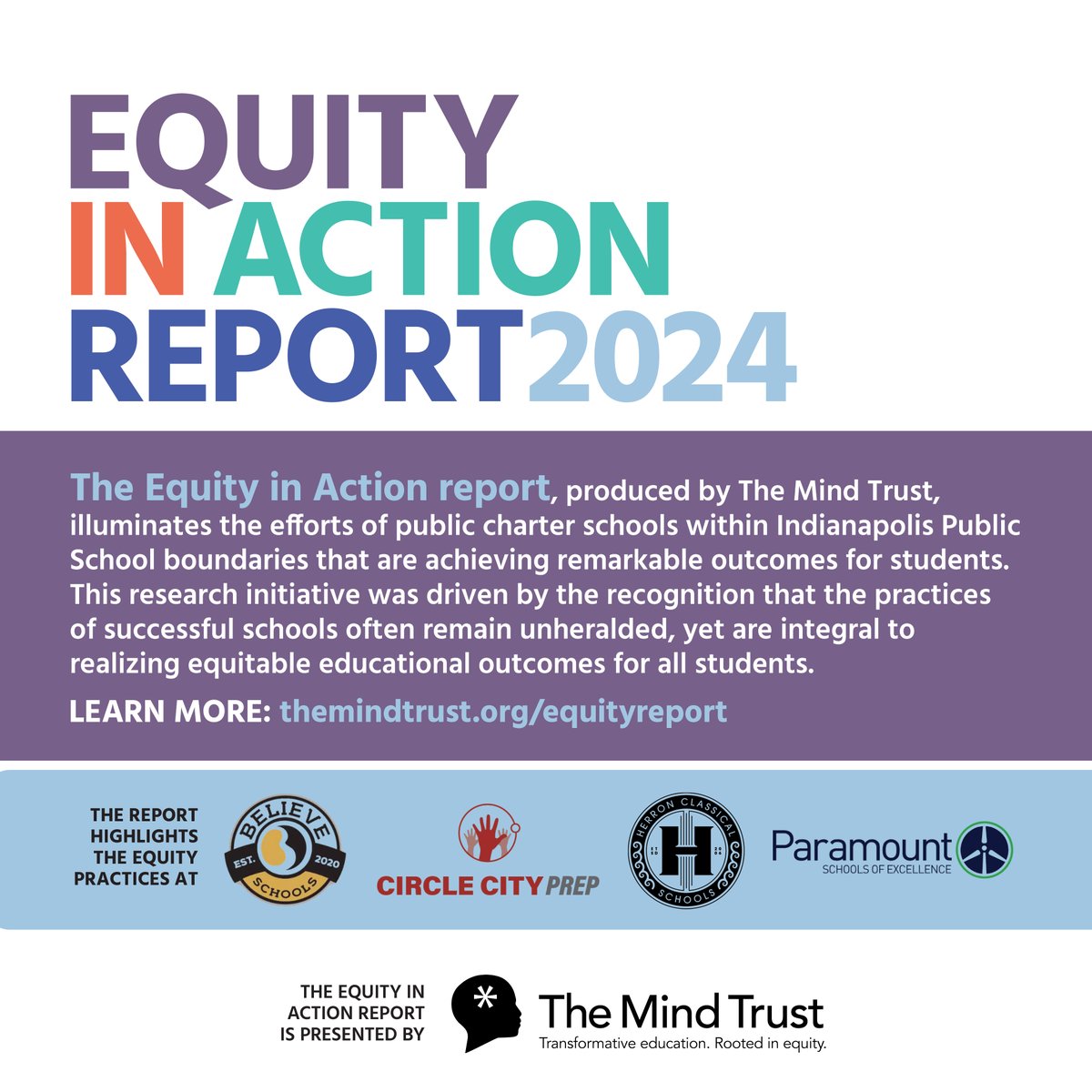 Too often in education, the term 'equity' is used as an excuse to lower expectations. @TheMindTrust believes that students thrive when educators hold high expectations & provide support to help students achieve academic excellence. Check out our report! themindtrust.org/equityreport/