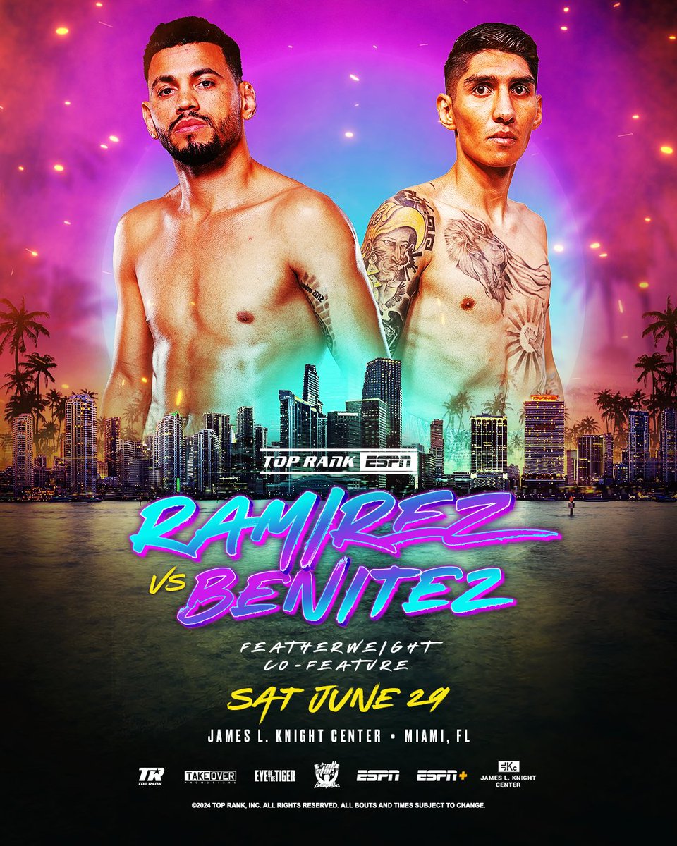 🚨 OFICIAL 🚨 

El excampeón Robeisy Ramírez 🚂🇨🇺 enfrentará a Brandon León Benítez 🇲🇽 el 29 de junio en Miami 🇺🇸 en el combate coestelar de #TeofimoClaggett 

#ESPNKnockOut