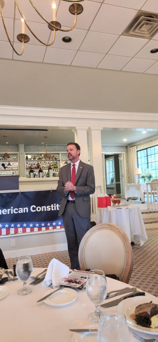 My first of 3 stops today? Women for the American Constitution in Charlottesville. After a 20 mins speech, this group asked me questions about Israel, DC Statehood, & @tedcruz. Next up? I’m headed back to Loudoun County. #STP4VA24