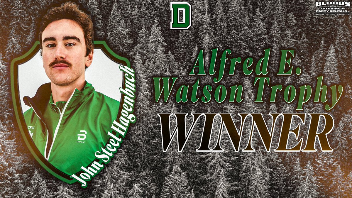 𝐀𝐥𝐟𝐫𝐞𝐝 𝐄. 𝐖𝐚𝐭𝐬𝐨𝐧 𝐓𝐫𝐨𝐩𝐡𝐲 🏆 John Steel Hagenbuch is honored as Dartmouth's top athlete from a men's team! #TheWoods🌲 | #GoBigGreen