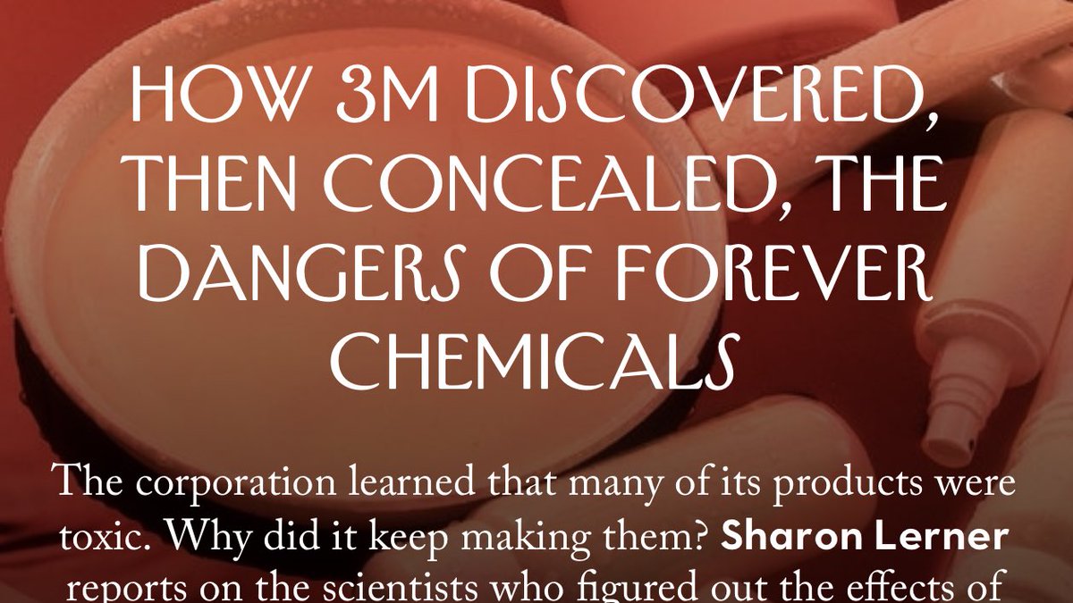 3M poisoned you and every other person on earth. The company should be dismantled and every executive involved in the coverup should be subjected to a swim in a PFAS plunge pool. My fucking god. What is the point of regulations if we cannot hold these people accountable?